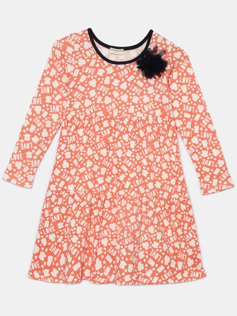 

Hopscotch Pink Floral A-Line Dress