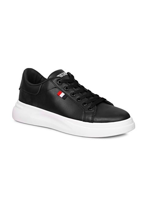 

CIPRAMO SPORTS Men Black Textured Sneakers