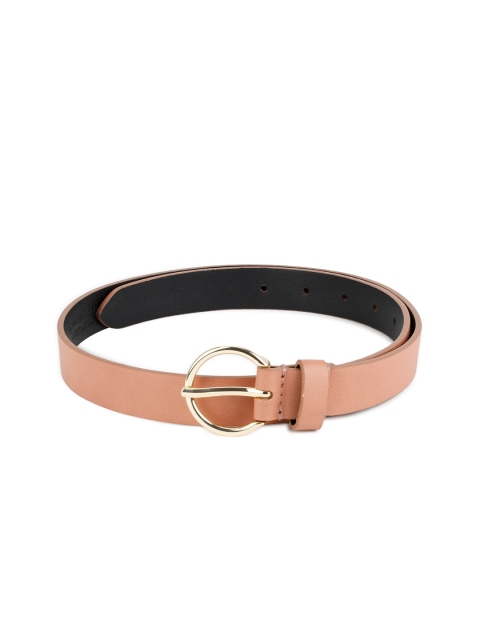

Van Heusen Woman Women Peach-Coloured Textured PU Belt