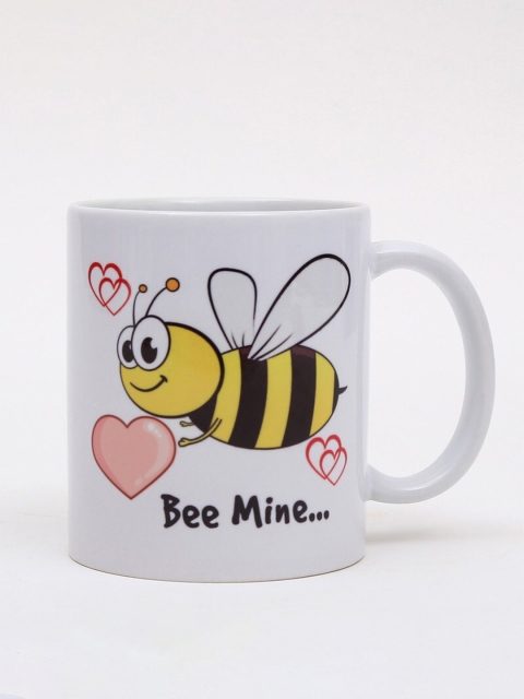 

Ferns N Petals White Bee Mine Printed Mug