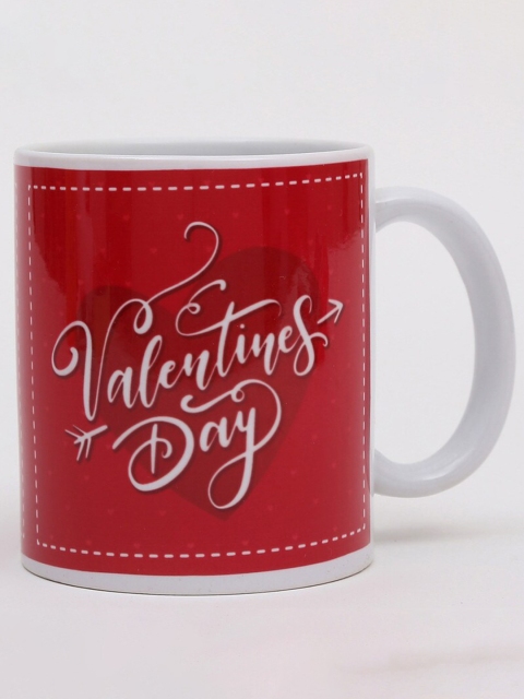 

Ferns N Petals Red & White Printed Ceramic Glossy Mug