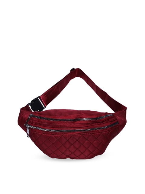 

SATCHEL BAGS Women Red Solid Waist Pouch