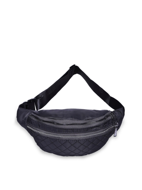 

SATCHEL BAGS Women Black Solid Waist Pouch