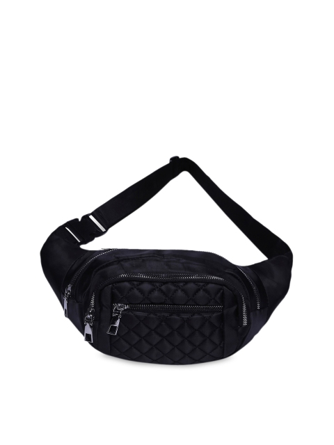 

SATCHEL BAGS Women Black Solid Waist Pouch