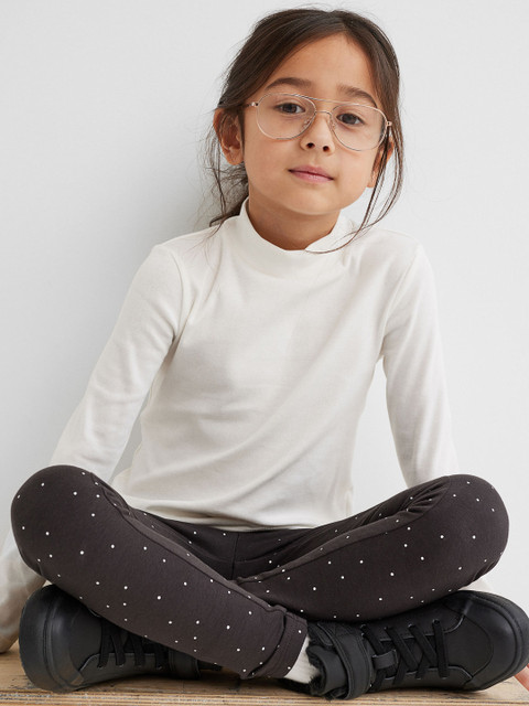 

H&M Girls Black & Grey 3-Pack Heavy Jersey Leggings
