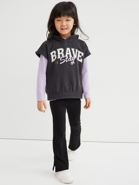 

H&M Girls Black Flared Leggings