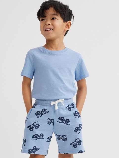 

H&M Boys Blue Patterned Sweatshorts