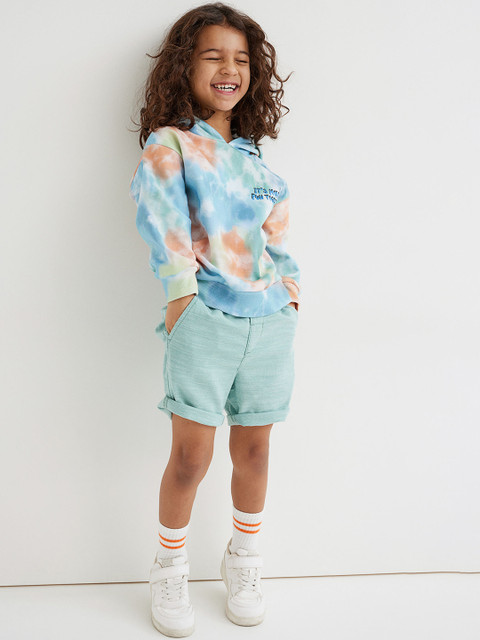 

H&M Boys Turquoise Blue Woven Shorts