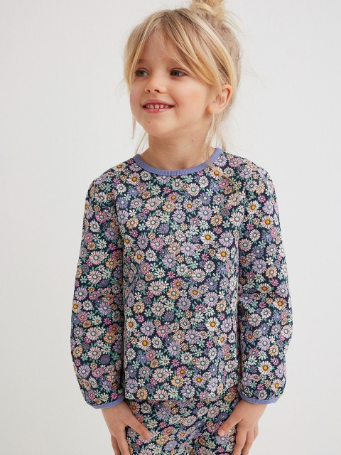 

H&M Girls Blue Cotton sweatshirt