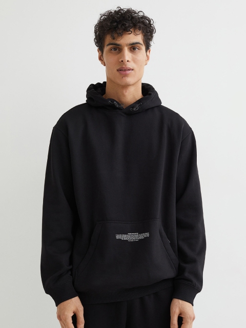 

H&M Men Black Relaxed Fit Hoodie