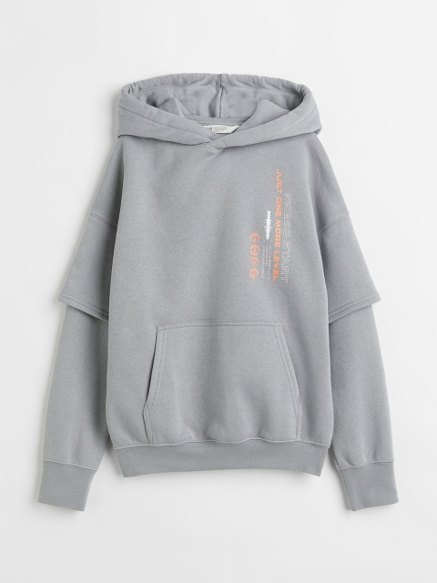 

H&M Boys Grey Oversized Hoodie