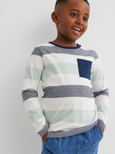 

H&M Boys Multicoloured Pocket-Detail Jersey Top, Multi