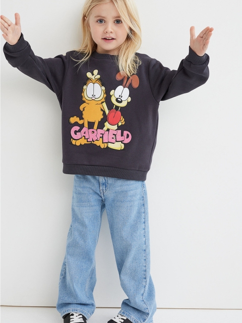 

H&M Girls Grey Garfield Printed Sweatshirt