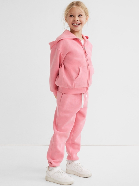 

H&M Girls Pink Solid Joggers