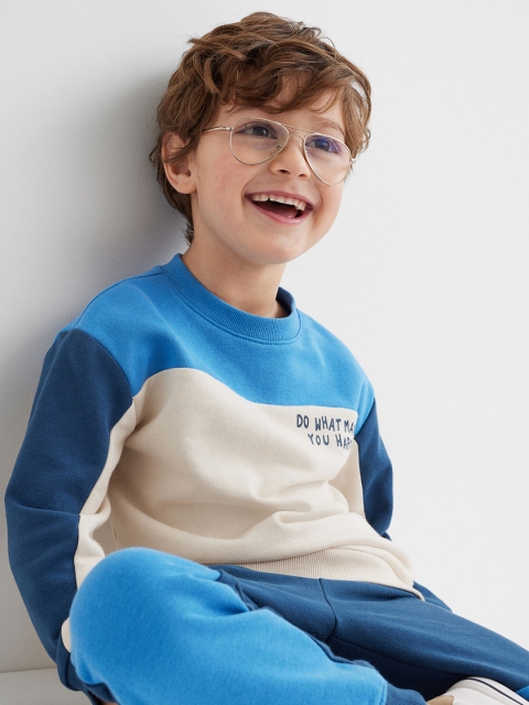 

H&M Boys Blue 2-piece printed set
