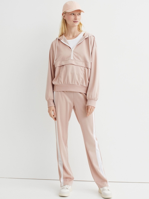

H&M Women Pink Solid Track Pants