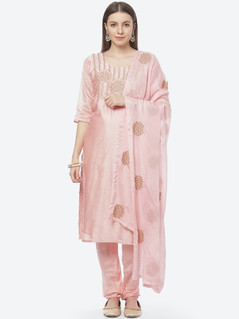 

Biba Pink & Red Embroidered Unstitched Dress Material