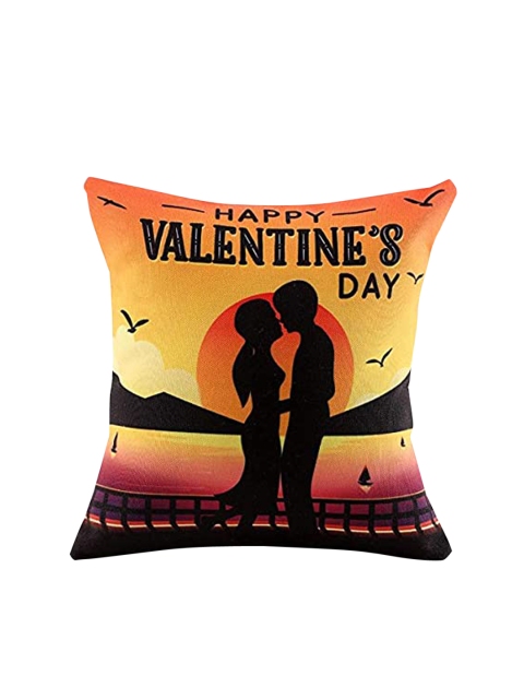 

Ferns N Petals Multicolor Romantic Happy Valentine's Day Cushion Cover, Multi