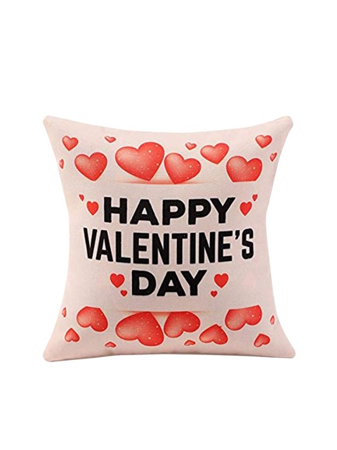 

Ferns N Petals Pink & Red Printed Square Cushion Inserts
