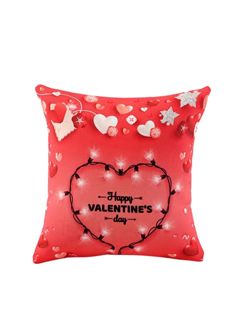 

Ferns N Petals Red & Black Printed Square Cushion Inserts