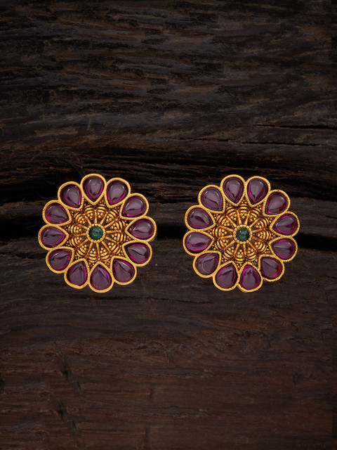 

Kushal's Fashion Jewellery Gold-Toned Contemporary Studs Earrings
