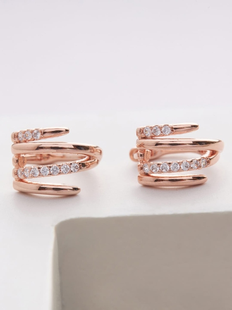 

Kushal's Fashion Jewellery Gold-Toned Contemporary Studs Earrings