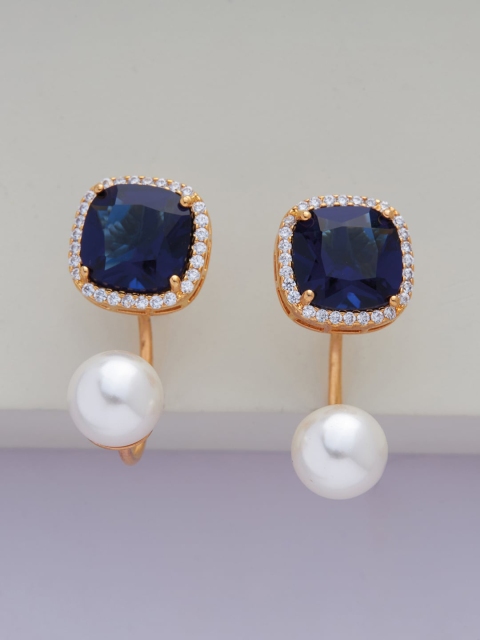 

Kushal's Fashion Jewellery Gold-Toned Contemporary Studs Earrings