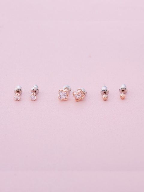

Kushal's Fashion Jewellery Gold-Toned Contemporary Studs Earrings