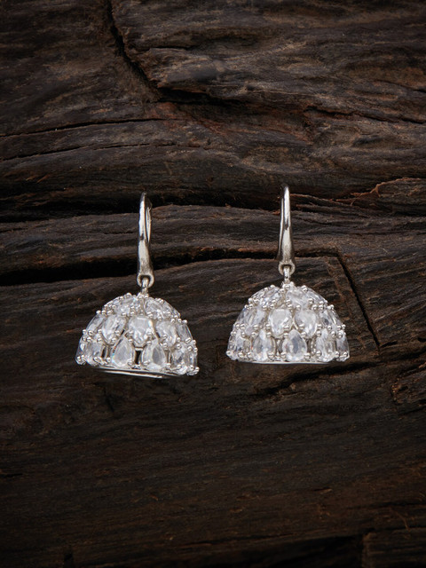 

Kushal's Fashion Jewellery Gold-Toned Contemporary Jhumkas Earrings