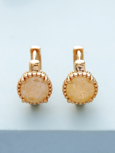 

Kushal's Fashion Jewellery Gold-Toned Contemporary Drop Earrings