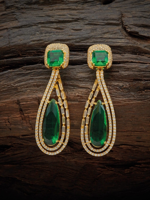 

Kushal's Fashion Jewellery Gold-Toned Contemporary Drop Earrings