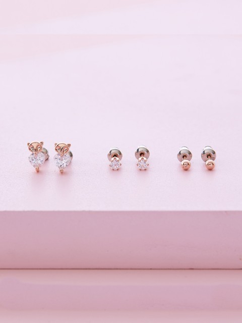 

Kushal's Fashion Jewellery Gold-Toned Contemporary Studs Earrings