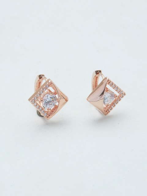 

Kushal's Fashion Jewellery Gold-Toned Contemporary Embellished Stud Earrings