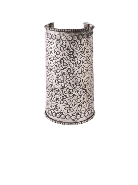 

VIRAASI Oxidised Silver-Plated Ethnic Traditional Cuff Bracelet Bangle