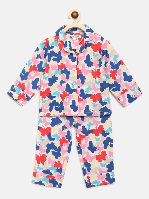 

Nauti Nati Girls Multicoloured Printed Night suit, Multi