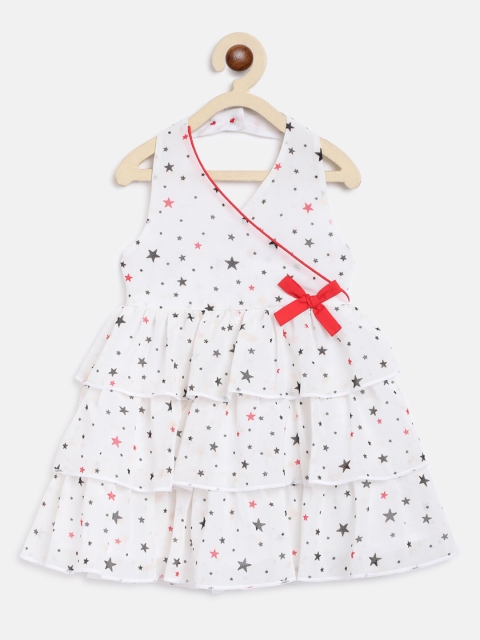 

Nauti Nati Girls White Halter Neck Tier Dress