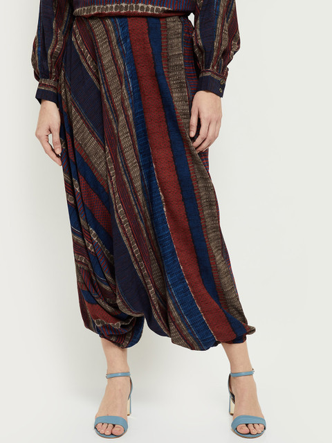 

max Women Multicoloured Printed Culottes Trousers, Multi