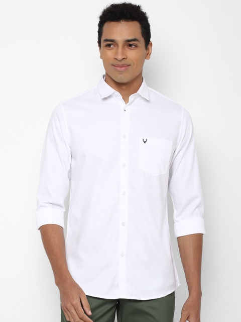 

Allen Solly Men White Solid Slim Fit Casual Shirt