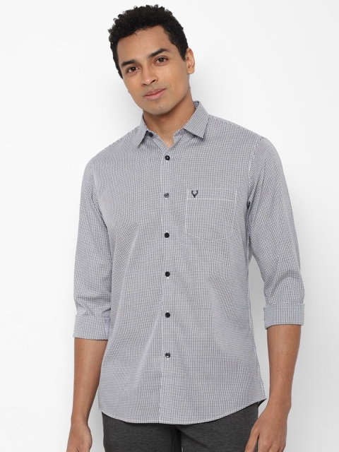 

Allen Solly Men Grey Slim Fit Printed Casual Shirt