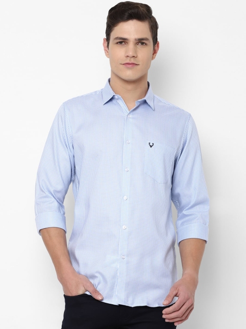 

Allen Solly Men Blue Slim Fit Printed Pure Cotton Casual Shirt