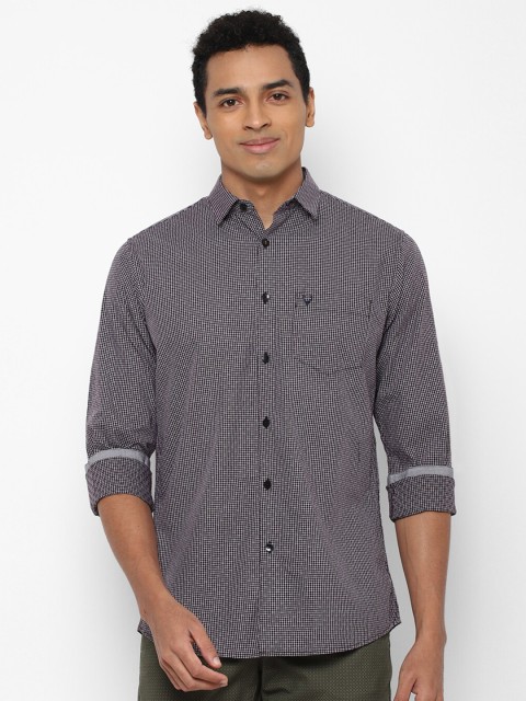 

Allen Solly Men Grey Slim Fit Printed Casual Shirt