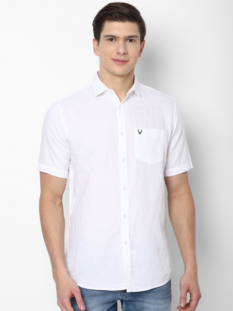 

Allen Solly Men White Regular Fit Solid Casual Shirt