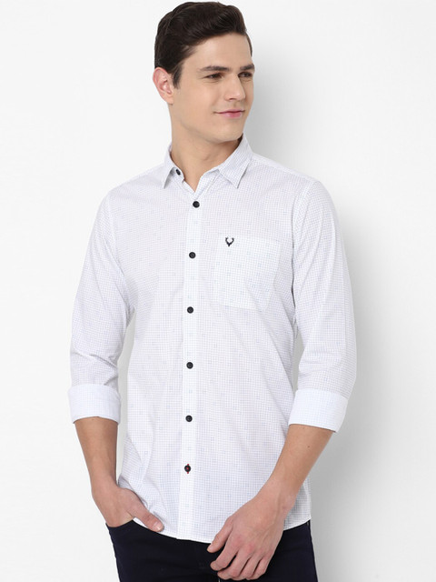 

Allen Solly Sport Men White Regular Fit Checked Casual Shirt