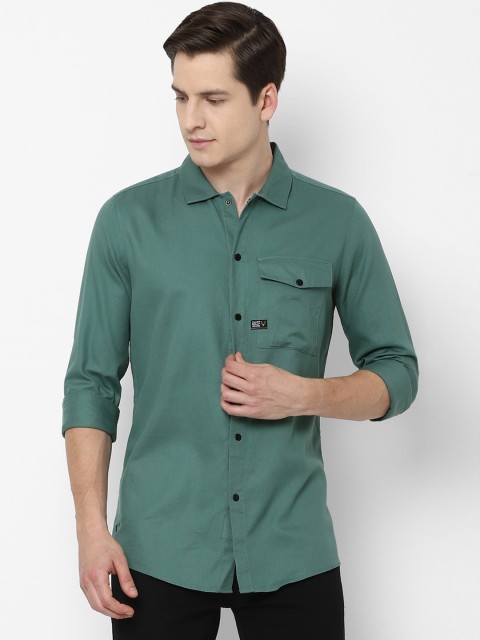 

Allen Solly Sport Men Green Pure Cotton Regular Fit Casual Shirt