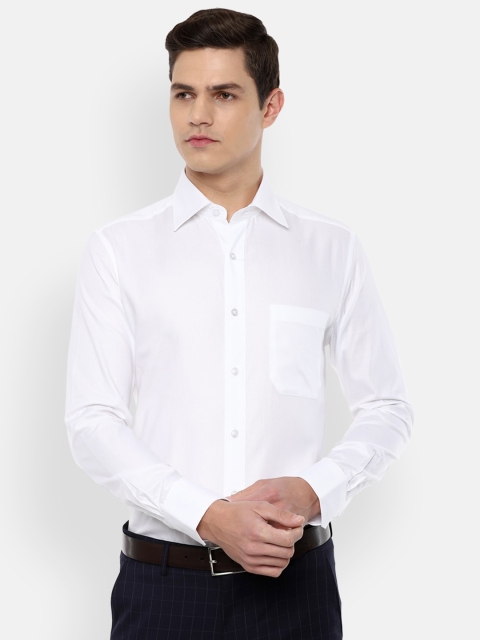 

Louis Philippe Men White Solid Formal Shirt