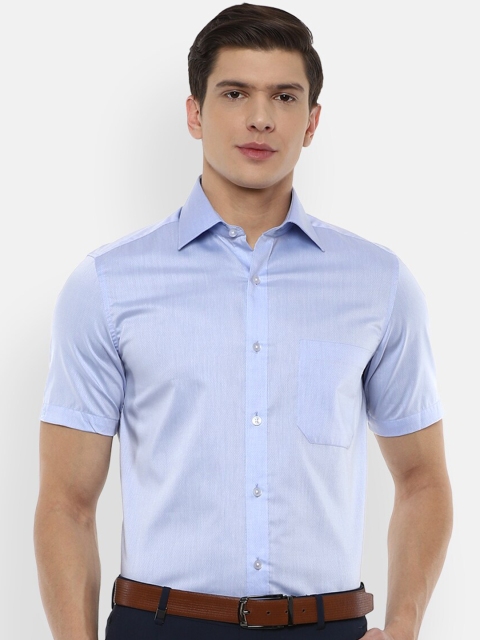

Louis Philippe Men Blue Formal Shirt