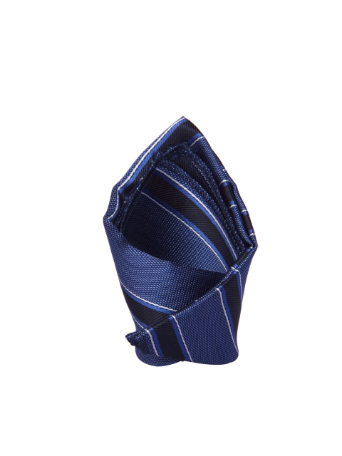 

Tossido Blue Striped Pocket Square