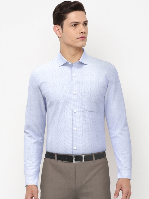 

Peter England Elite Men Blue Slim Fit Pure Cotton Formal Shirt