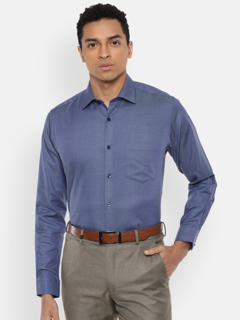 

Van Heusen Men Navy Blue Formal Shirt