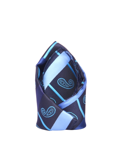 

Tossido Blue Striped Pocket Square